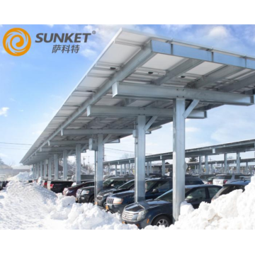 Solar energy carport aluminum mounting system