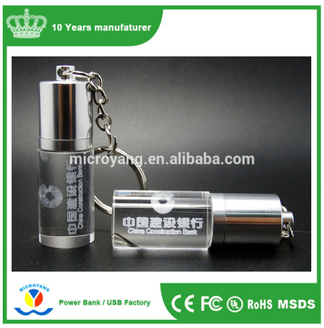 high quality Crystal USB Flash Drives 3D Crystal USB Flash Drives with laser engraved logo