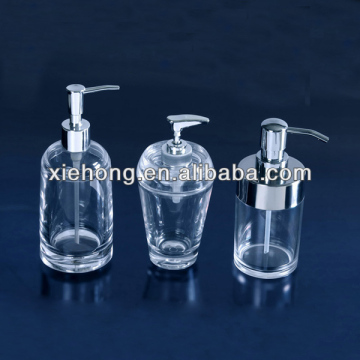 Bathroom accessories of acrylic lotion bottle