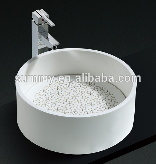 Bathroom cabinet basin Stone Material artificial stone wash basin