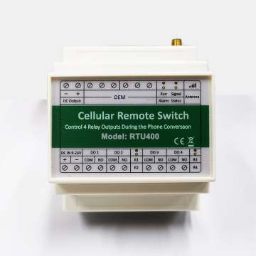Smart GSM 4G RTU400: Wireless Cellular Relay Switch Controller with Capacity for 200 Authorized Phone Numbers