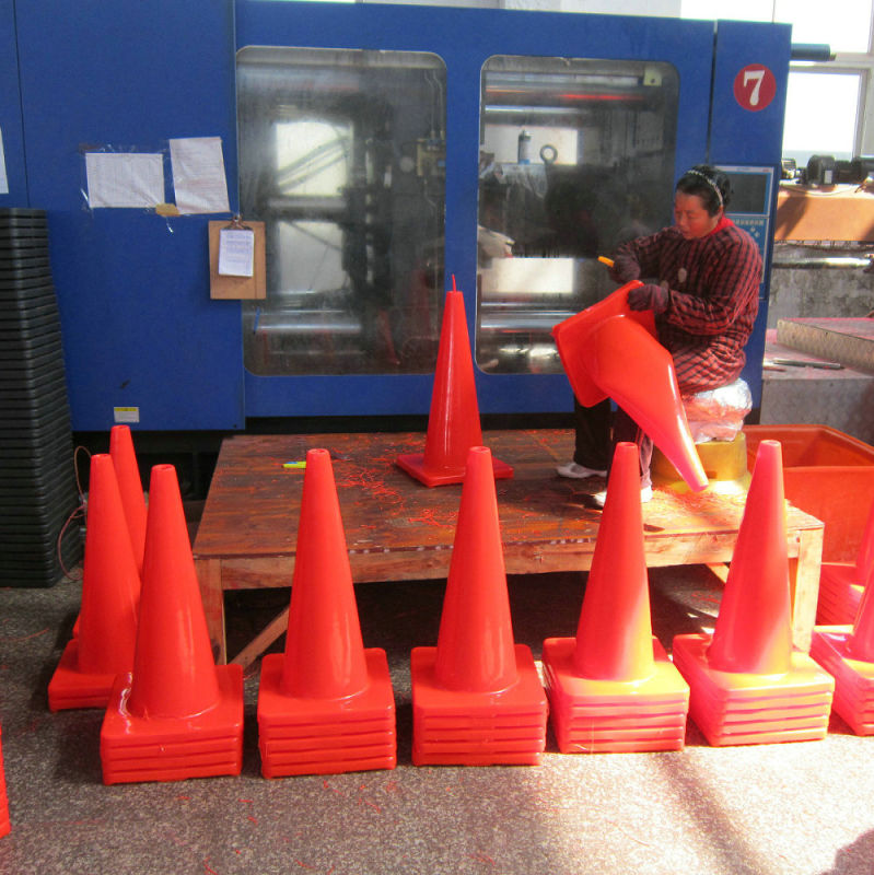 Orange Flexible Reflective Soft PVC Safety Traffic Cones