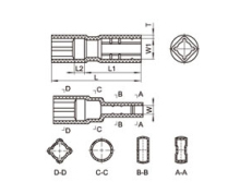 Equal-Width Vertical Soft Connector Sheath