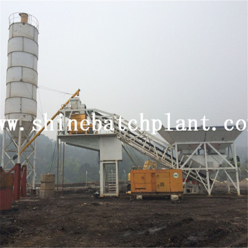 60 High Efficiency Mobile Concrete Mixing Plants