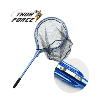 THORFORCE Aluminum Alloy Pole PVC Coating Folding Landing Net Head Hand Net