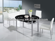 Round folded table and chairs set