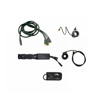 Electric bicycle conversion kit with intergrated controller