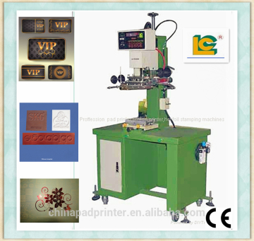 Card embossing machine leather logo embossed hot stamping machine