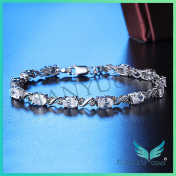 Wholesale Customized Jewelry 925 Sterling Silver Moissanite Diamond Blacelet