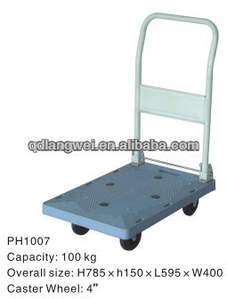 high quality logistics platform hand trolley
