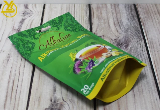 Stand up Customized Foil Food Coffee Tea Pouch/Bag with Zipper