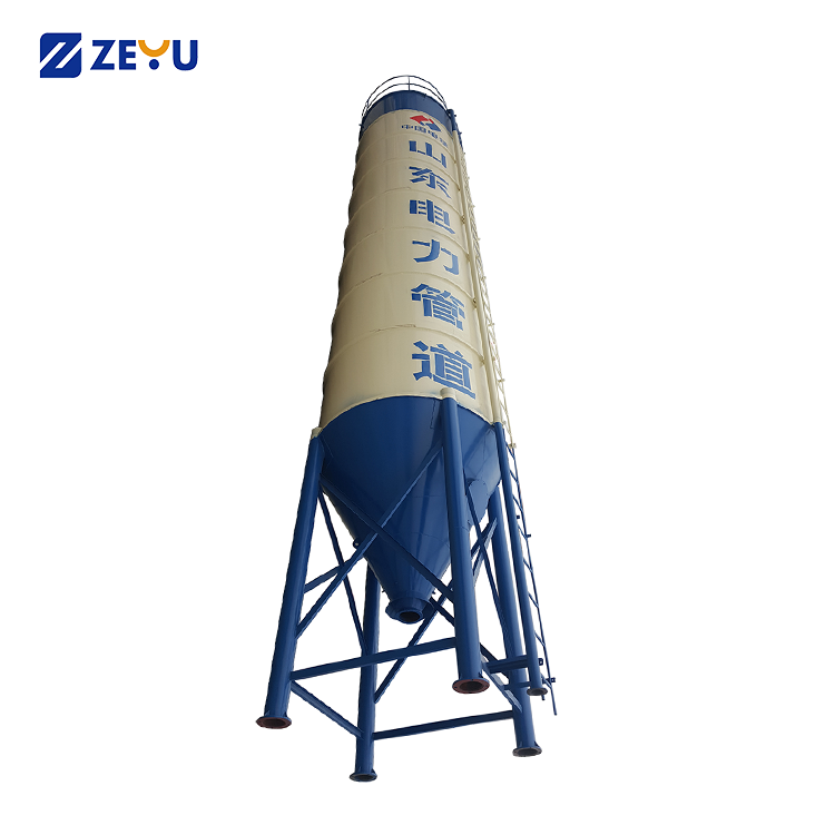 60ton storage Concrete Batching Plant With Cement Silo