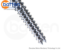 KMD conical twin screw barrel for profile extrusion