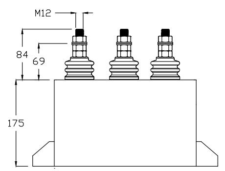 500Hz Intermediate frequency water cooled capacitors 