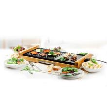 Bamboo Handle Indoor Table Top Grill