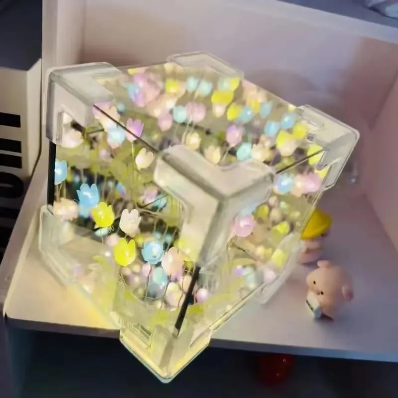 Creative DIY Tulip Night Light for Bedroom Decor Lamp