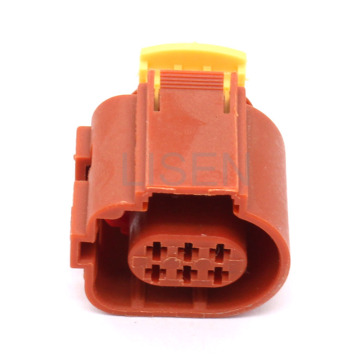 Orange Female Tyco AMP 6 Pin Waterproof Connector for KIA Hyundai