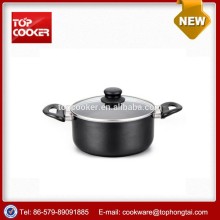 Easy-clean-Aluminum-Flanging-Casserole-pot with lid