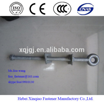 Hot-dip Galvanized Strap Eye Bolt/Lifting Eye Bolt for Pole Line Hardware