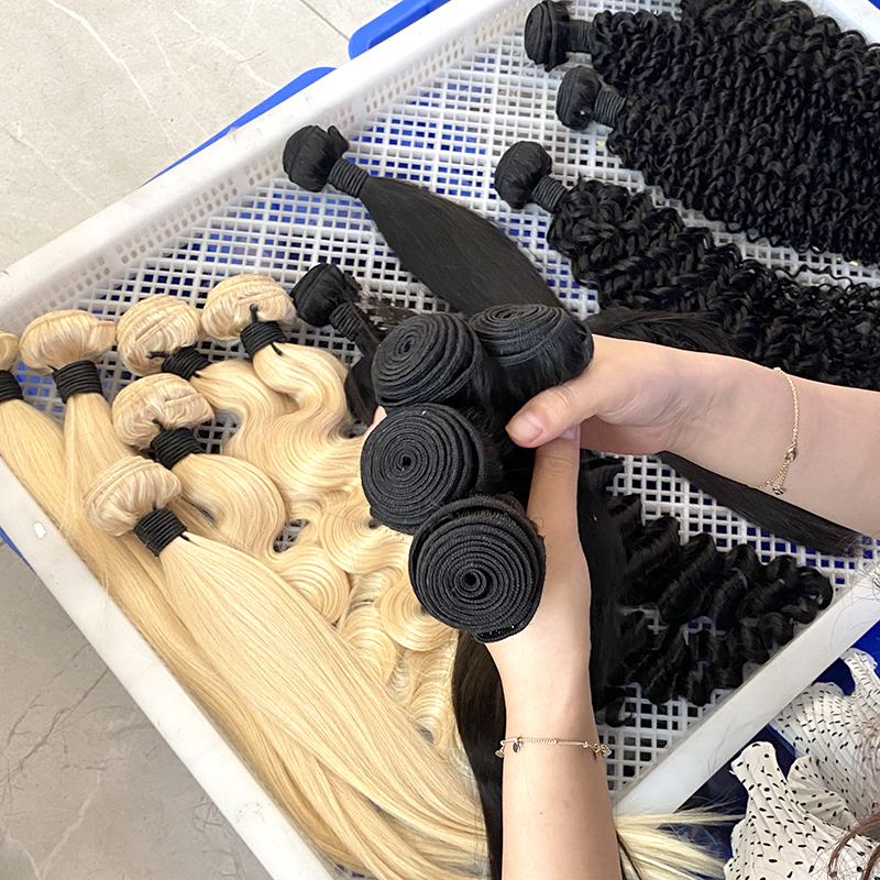 Free sample Remy hair Cuticle Aligned hair Extension Vietnam hair bundles vendors with lace frontal