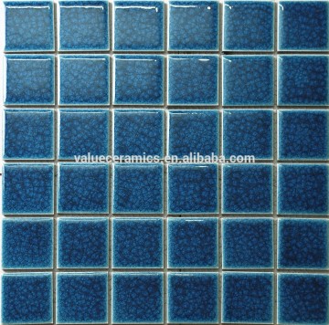 Blue mosaic tile, ceramic mosaic tile, mosaic tile for swimming pool