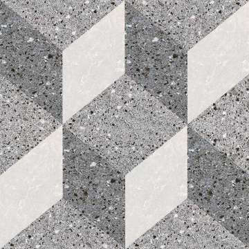 Terrazo design inkjet printing rustic tile