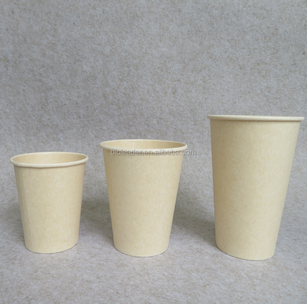 Custom Disposable Biodegradable PLA Paper Cup (8oz / 260ml)