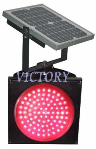 300mm Red Colour LED Solar Traffic Strobe Light