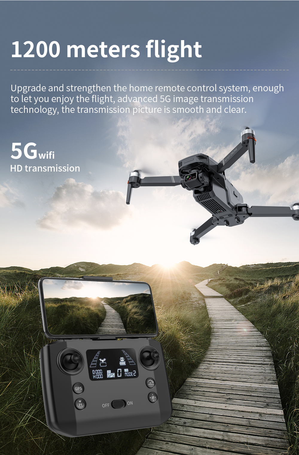 KF101 4K GPS Drone With Camera 3 Axis Gimbal Brushless FPV Quadcopter 5G Wifi 1.2km 25mins Remote Flight RC Helicopter Dron
