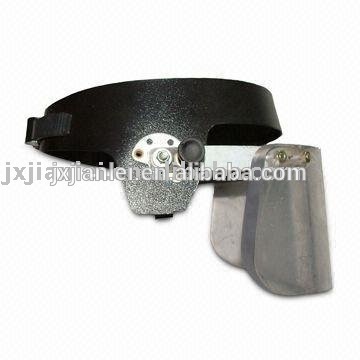 NIJ 3A Bulletproof Helmet Visor with Alloy Steel Fix Ring/NIJ IIIA bulletproof visor/Bullet Proof mask