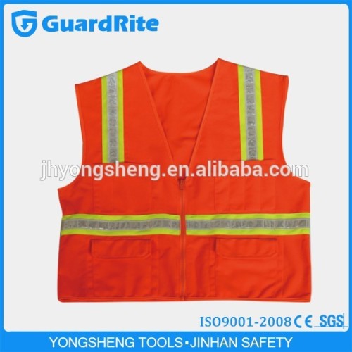 GuardRite Brand High Visibility Reflective Safety Vest With PVC Reflective Strips