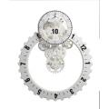 No.3 Big Silver Gear Wanduhr