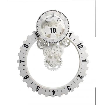 No.3 Big Silver Gear Wall Clock