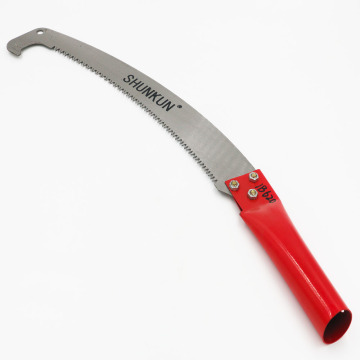 High Carbon Steel Pruning Branch Saw with Double Hook Design