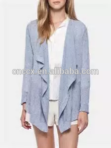 15JW0438 woman linen cardigan sweaters