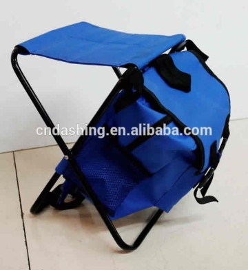 Folding fishing chair with backpack bag