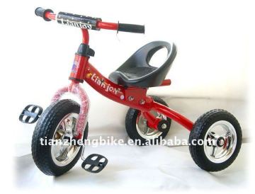 Easy holding while riding childrens tricycles