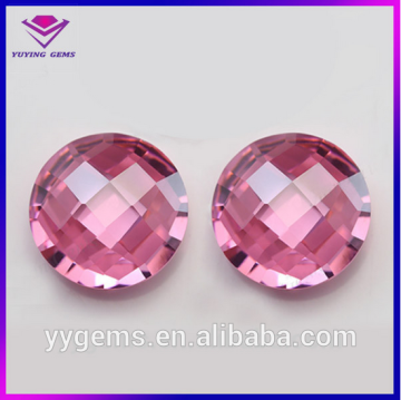 concave cut pink cubic zirconia Wuzhou industrial zirconia diamond