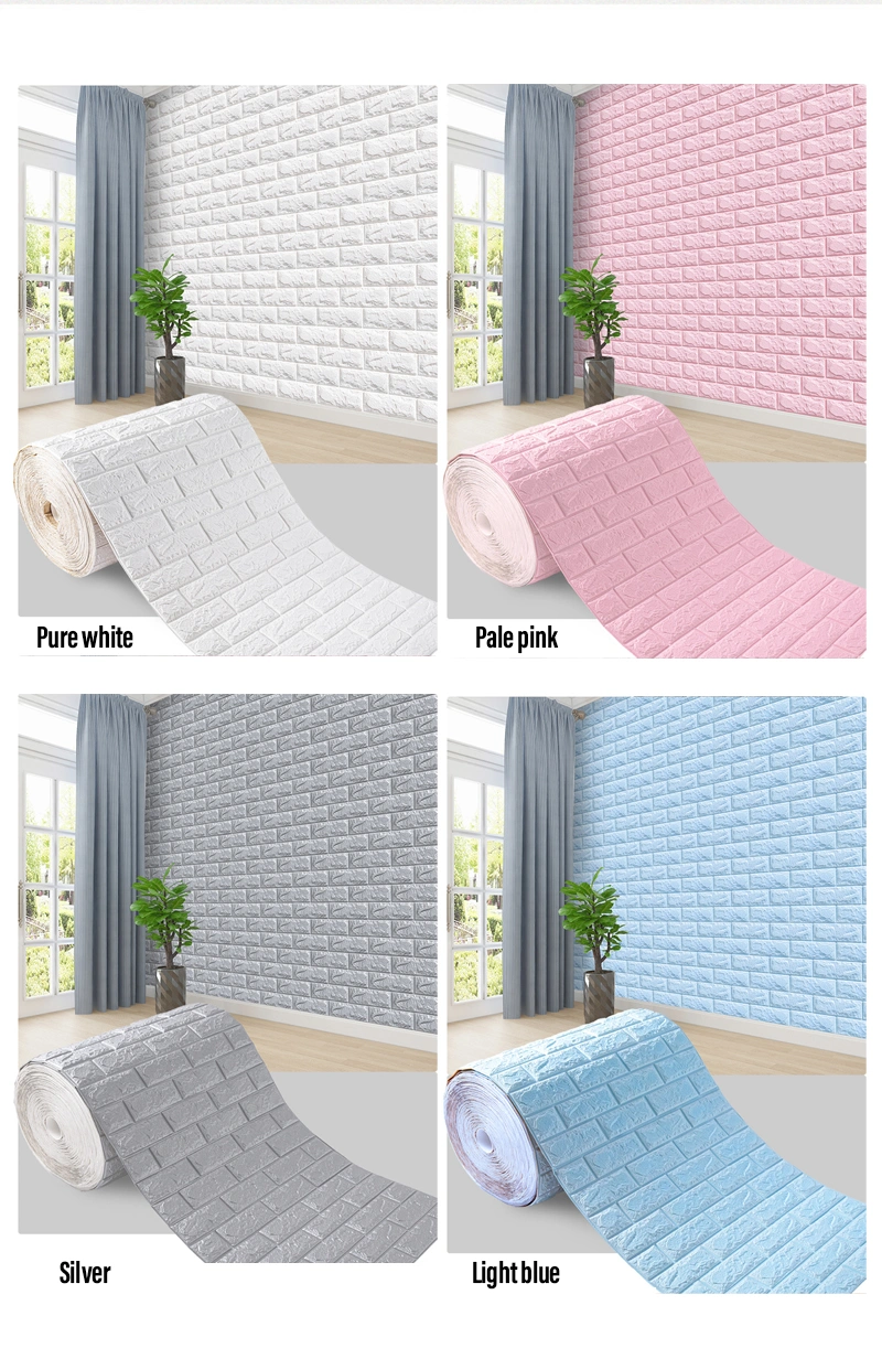 China Wholesale 3D Fake Plastic Simulated Outdoor Brick Wall Covering Wallpaper That Looks Like Brick