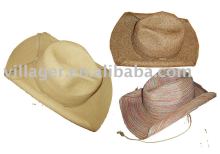 sewn paper braid cowboy hat