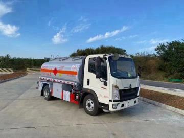 5000 liter aluminum type oil distributor truck