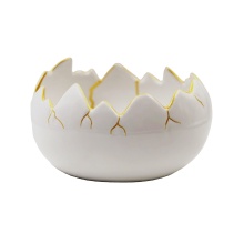 Cute Handmade White Porcelain Ceramic Easter Egg Decorations
