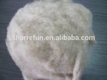 Manufacturer Dehaired and Carded Chinese Sheep Wool Med Shade 21.5mic/34-36mm