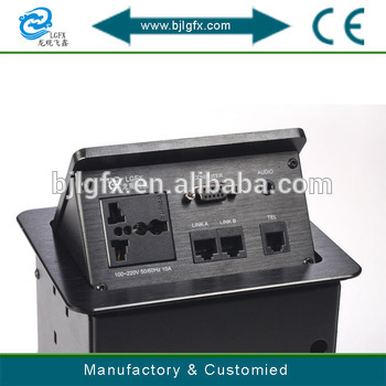 table mount conference table power outlet