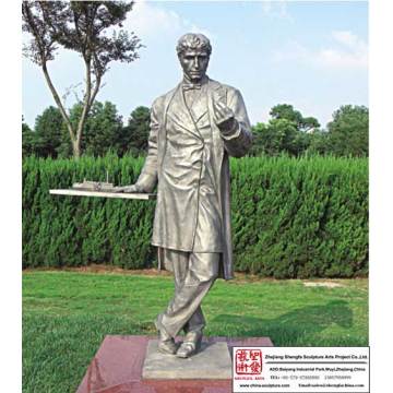 Escultura de jardín jardinería bronce