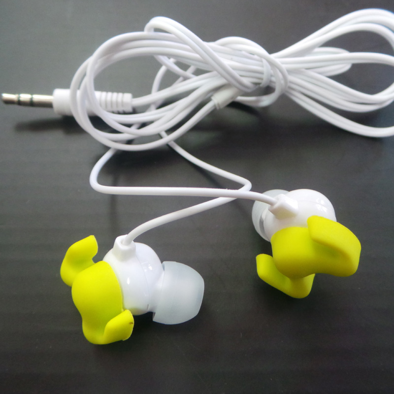 Custom Shaped Silicone Logo Earbuds Earphones