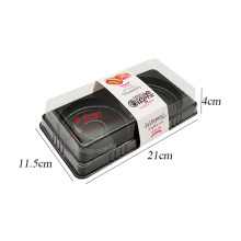 2 Compartment Food Grade Rectangle Plastic Cake Boxes