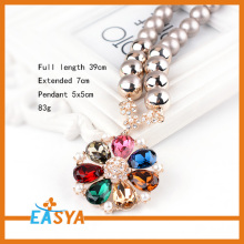 Chunky Statement Colorful Pendant Necklace