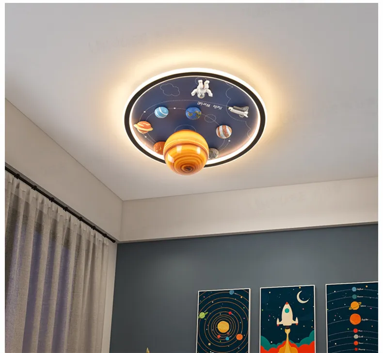 Creative Astronaut LED Ceiling Lamp for Kids′ Spaces