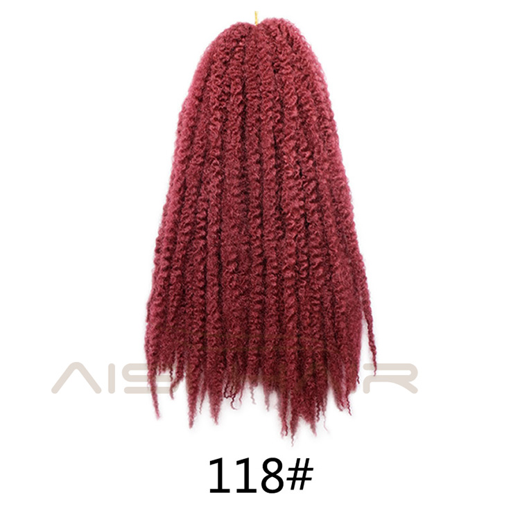 Aisi Hair Synthetic Marley Crochet Braids Hair Soft Afro Kinky Crochet Braids Hair Extensions for Black Women